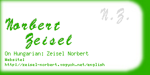 norbert zeisel business card